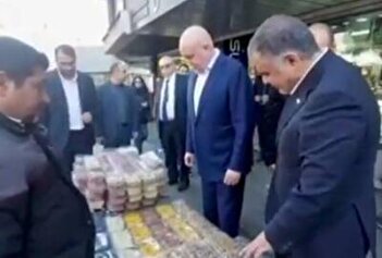 فیلم/ تصاویر خرید آجیل وزیر انرژی روسیه در تهران