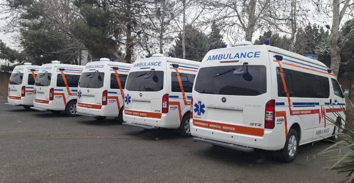 توزیع ۱۰۰ دستگاه آمبولانس جدید در کشور توزیع ۱۰۰ دستگاه آمبولانس جدید در کشور