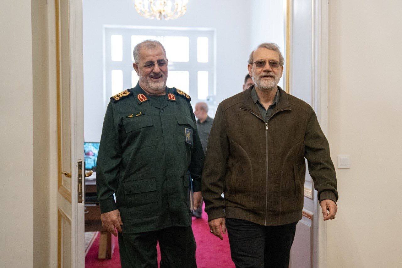 جلسه علی لاریجانی با فرمانده کل سپاه