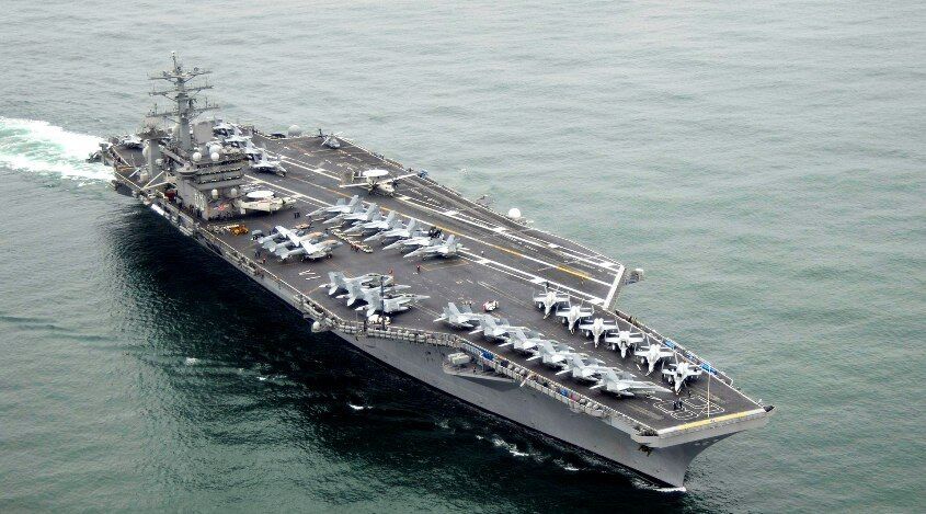 پوستر عجیب رسانه‌ها درباره غرق کردن ناوهای آمریکا + عکس