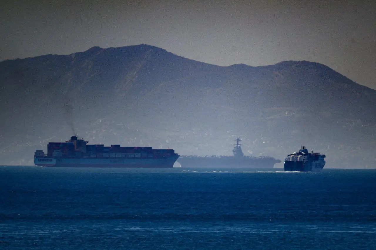 دو تصویر تازه از ناو فورد در دریای مدیترانه