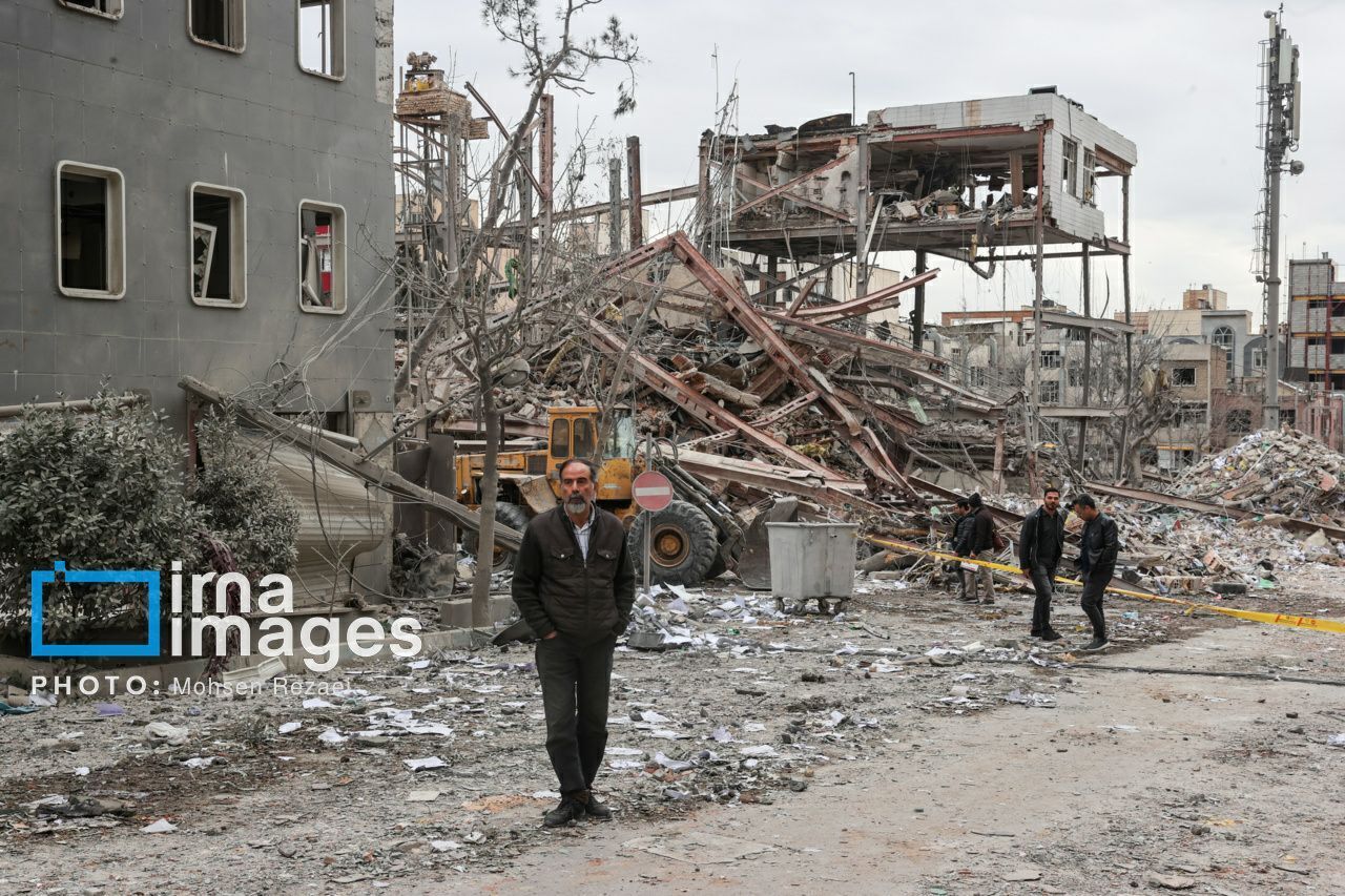 فیلم/حجم گسترده تخریب در میدان نیلوفر تهران