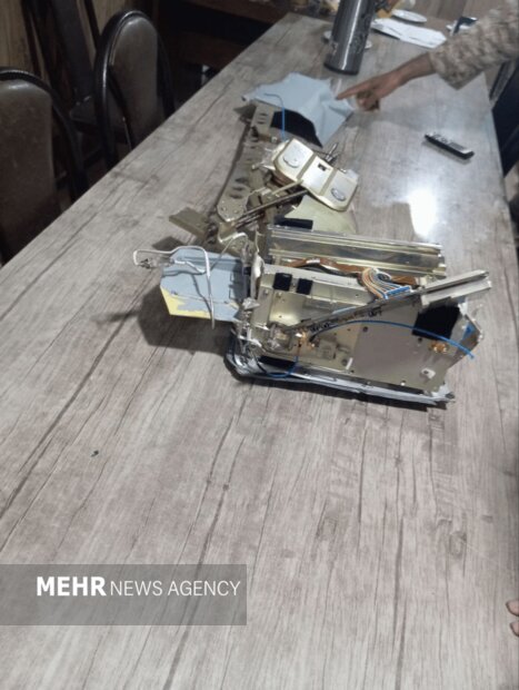 بقایای پهپاد‌های منهدم شده در فارس