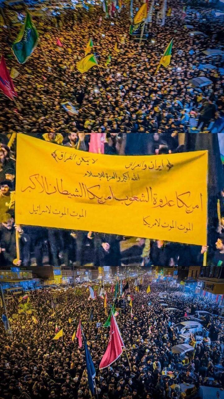 عکس/ عزاداری شیعیان بصره در پی شهادت رهبر انقلاب