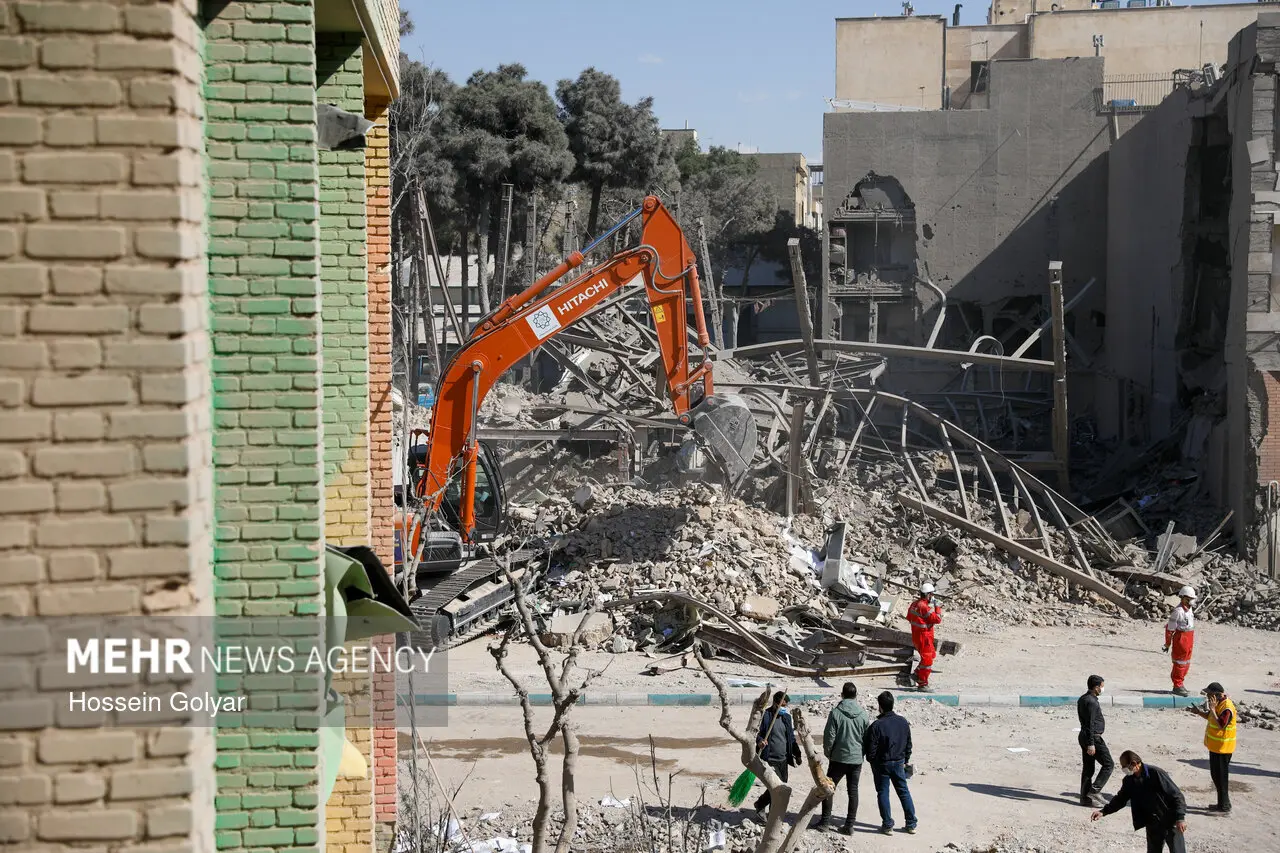 تخریب ساختمان پلیس