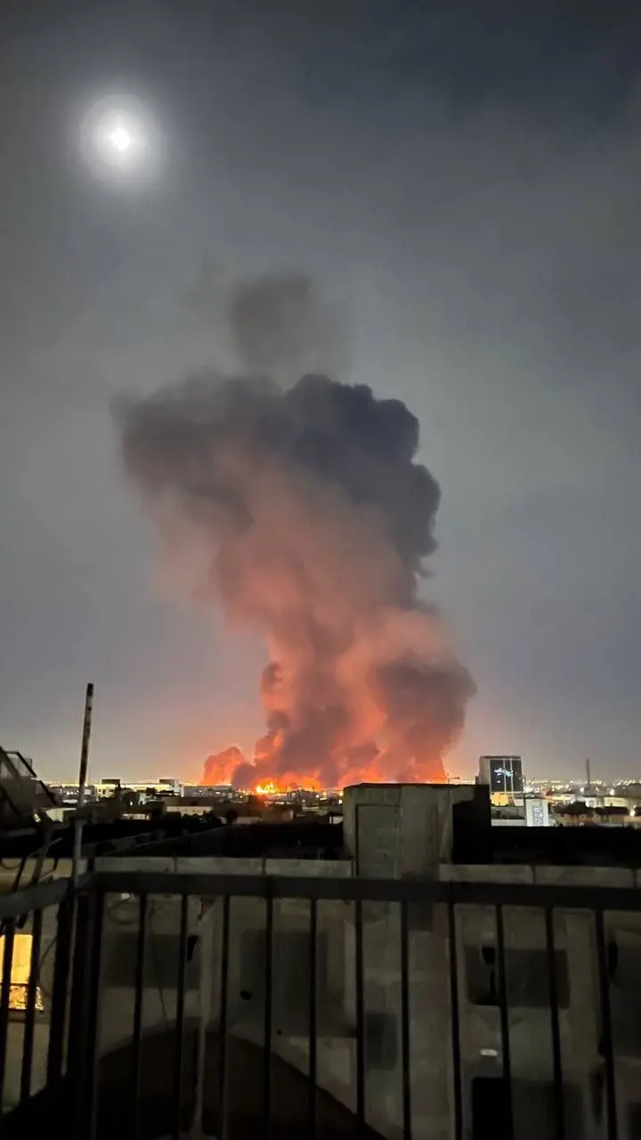 تصاویری از انفجار مهیب دقایق پیشِ تهران