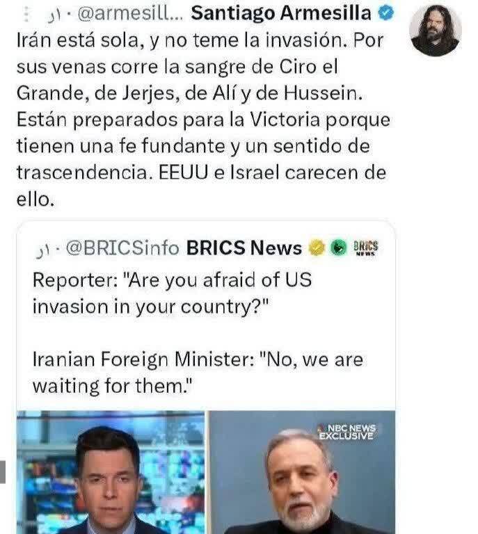 توییت اکانت سرشناس اسپانیایی درباره ایران