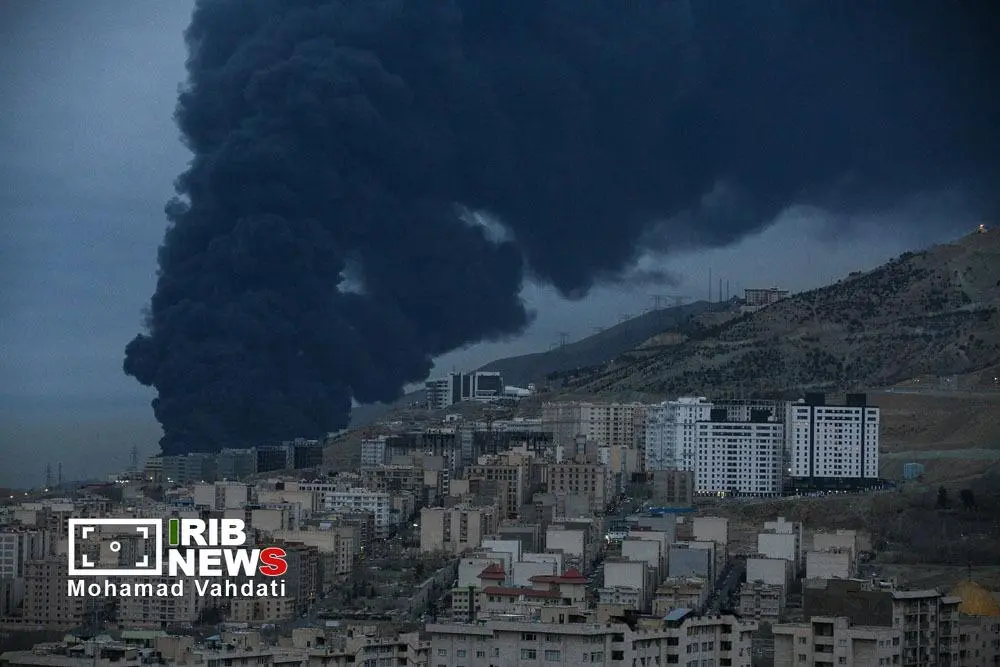 تصاویر تازه و آخرالزمانی از انبار نفت شهران