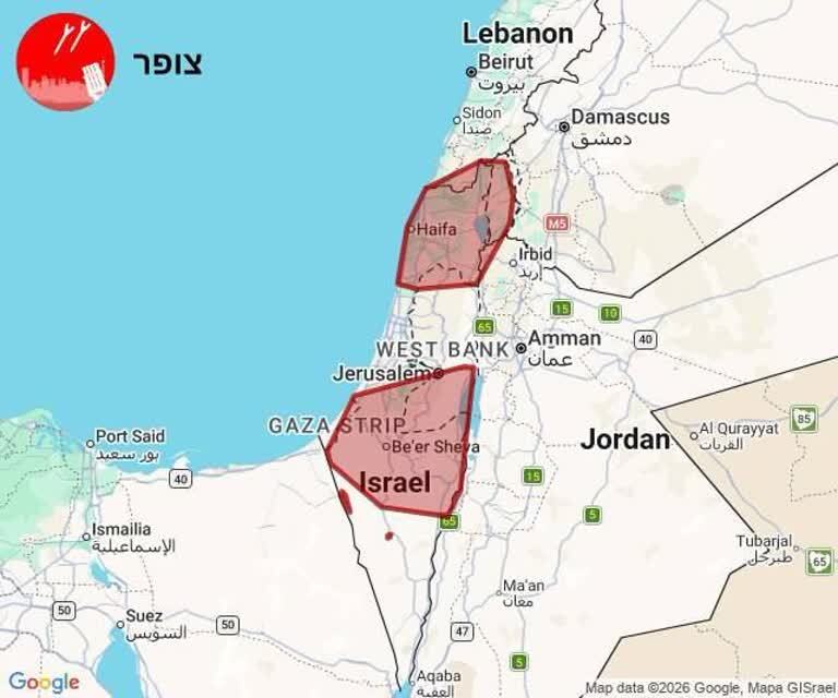 ارتش اشغالگران: موشک‌های ایران هم به شمال و هم به جنوب اسرائیل شلیک شده‌اند