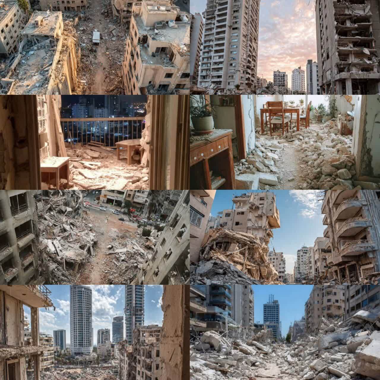 تصاویری از ویرانی گسترده در تل‌آویو در پی حملات موشکی اخیر سپاه پاسداران