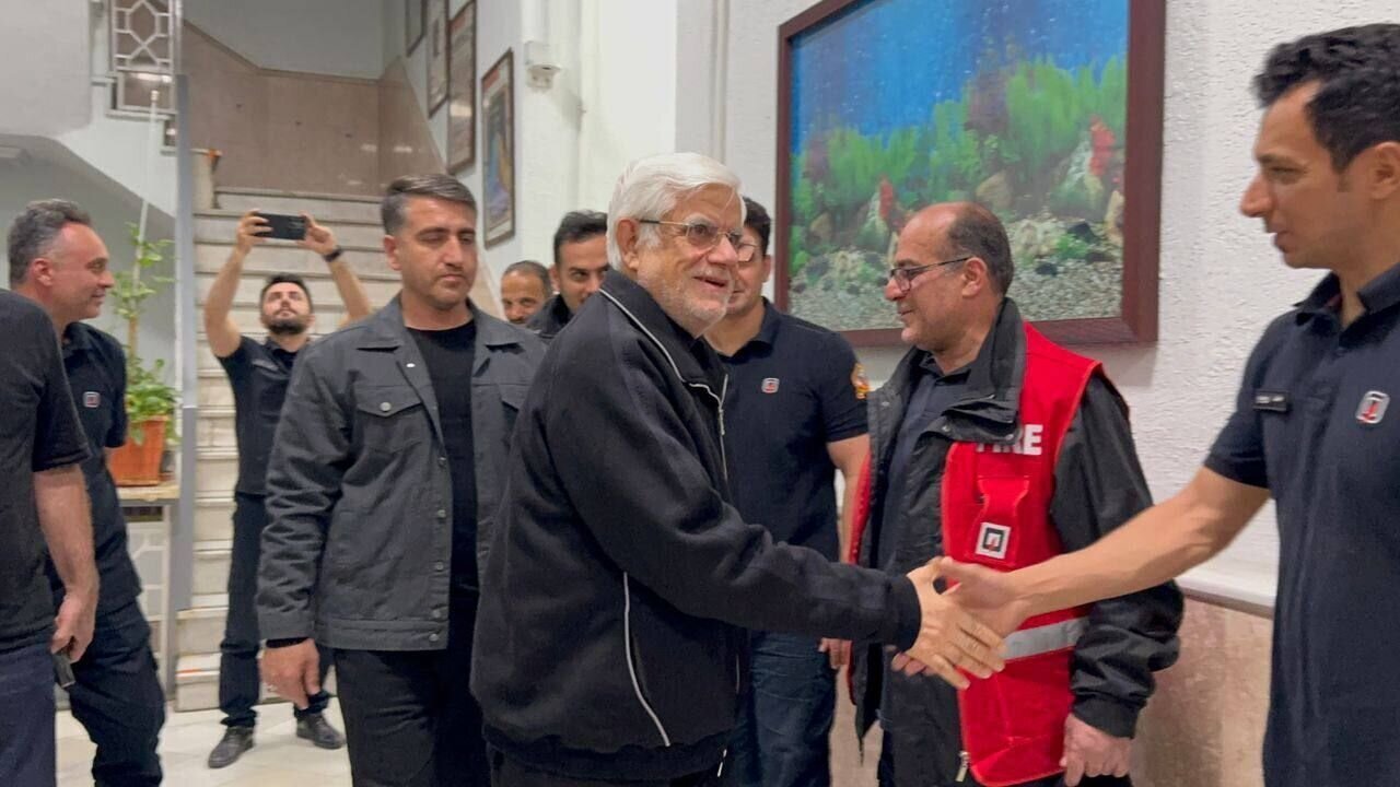 معاون اول پزشکیان در ایستگاه آتش نشانی