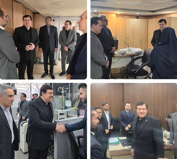 بازدید‌های مستمر و روزانه مدیرعامل و مدیران بانک ملت از شعب و واحد‌های ستادی /تاکید بر ارائه خدمات مطلوب بانکی به مشتریان