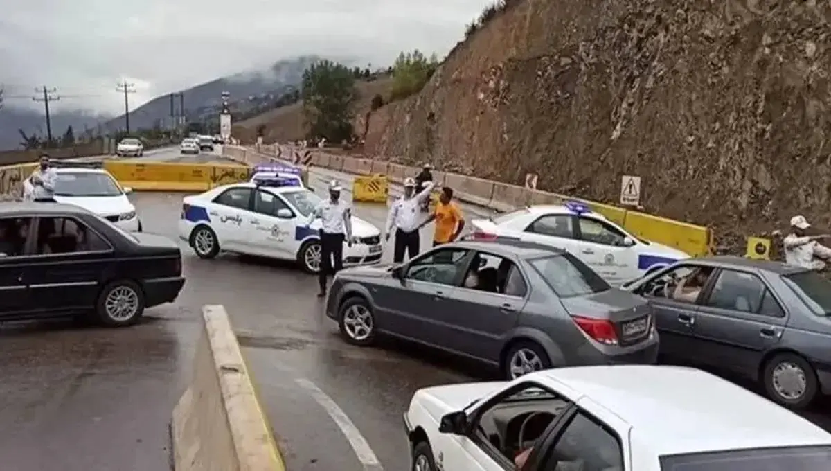 ترافیک سنگین در ورودی محور‌های شمالی