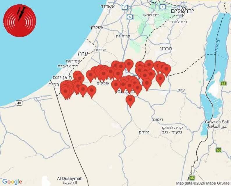 صدای آژیر خطر در جنوب اراضی اشغالی پیچید ‌