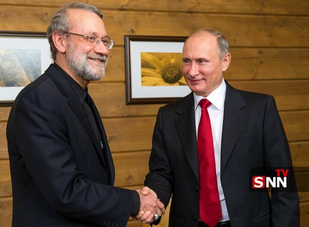 عکس/ ولادیمیر پوتین و علی لاریجانی