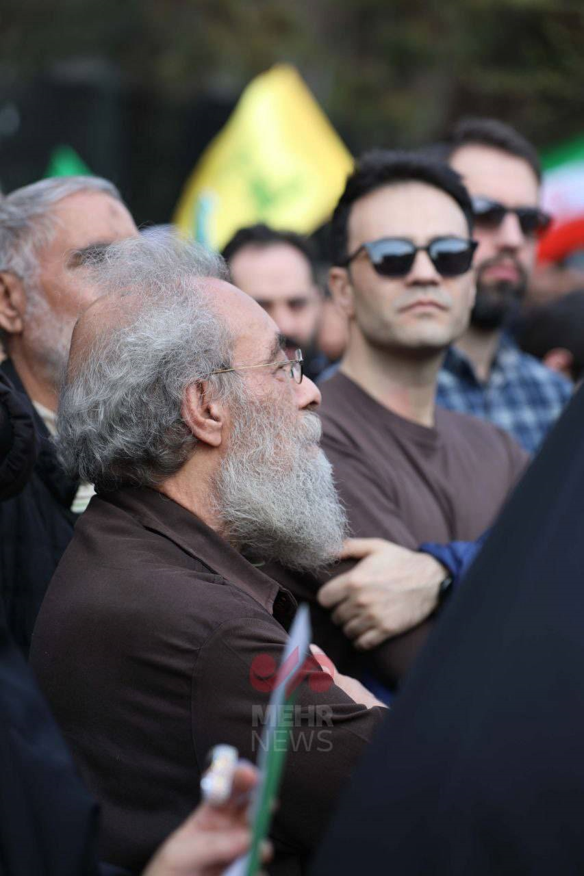 عکس/مسعود فراستی در مراسم علی لاریجانی