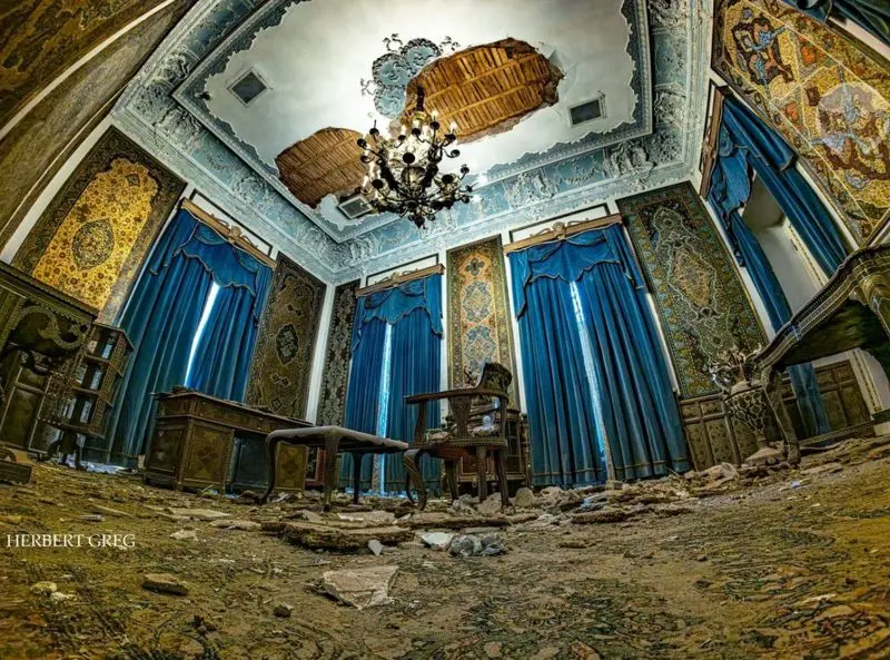 کاخ موزه سبز سعدآباد بعد از بمباران