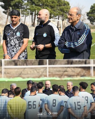 حضور سهراب بختیاری‌زاده در تمرین استقلال