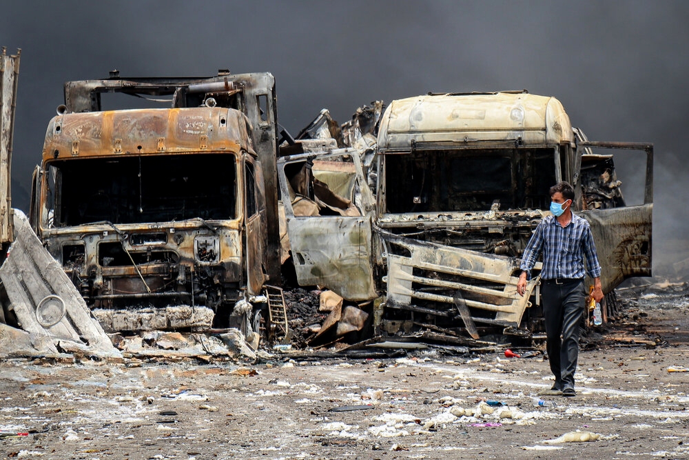 انفجار بندر رجایی انفجار بندر رجایی