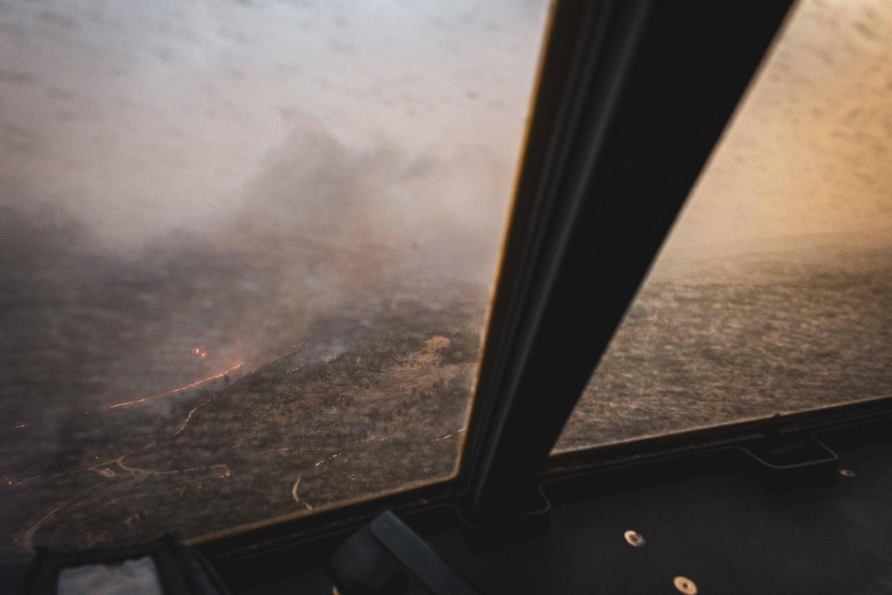 نمای هوایی از آتش‌سوزی‌های اسرائیل