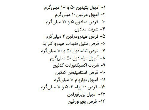 داروهای ممنوعه در سفر حج