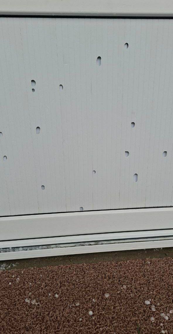 بارش تگرگ در مهاباد