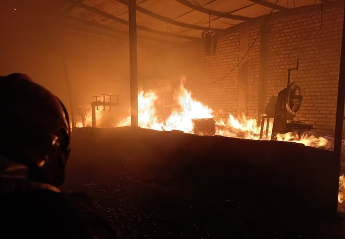 آتشسوزی کانکس زباله آتشسوزی کانکس زباله