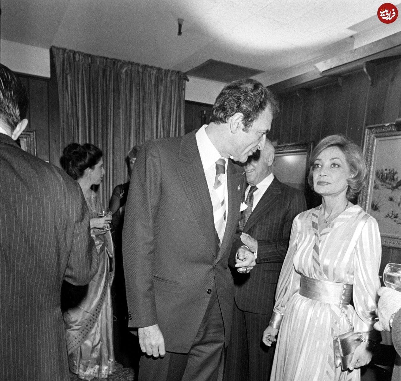 عکس/ اشرف و اردشیر زاهدی در یک مهمانی در آمریکا ۴۹ سال پیش