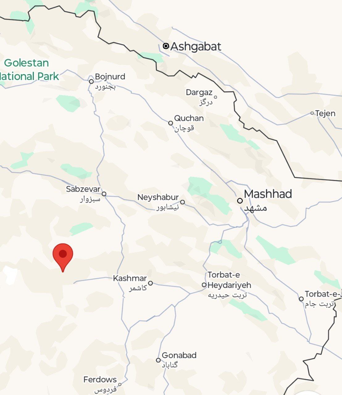 زمین لرزه در خراسان رضوی