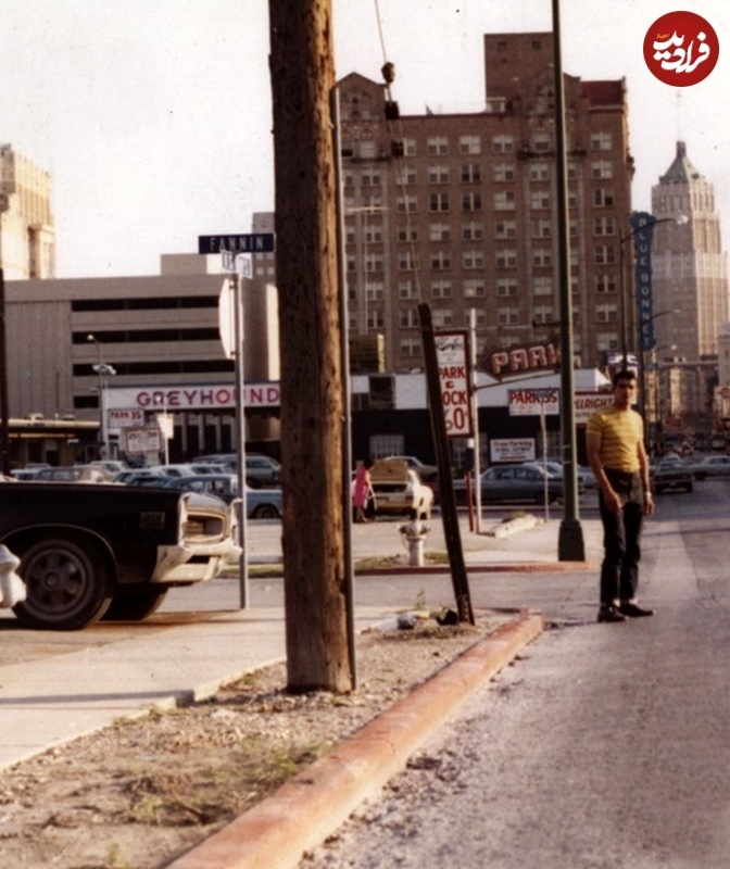 شهید بابایی در خیابان‌های تگزاس