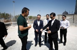 بازدید میدانی معاون اقتصادی و سرمایه‌گذاری سازمان منطقه آزاد کیش از پروژه‌های سرمایه‌گذاری با کاربری هتلی و صنعتی