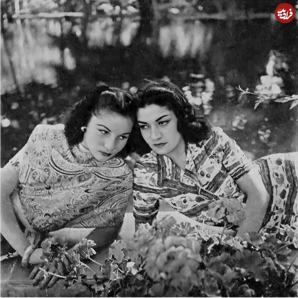 ژست قجری فوزیه و اشرف