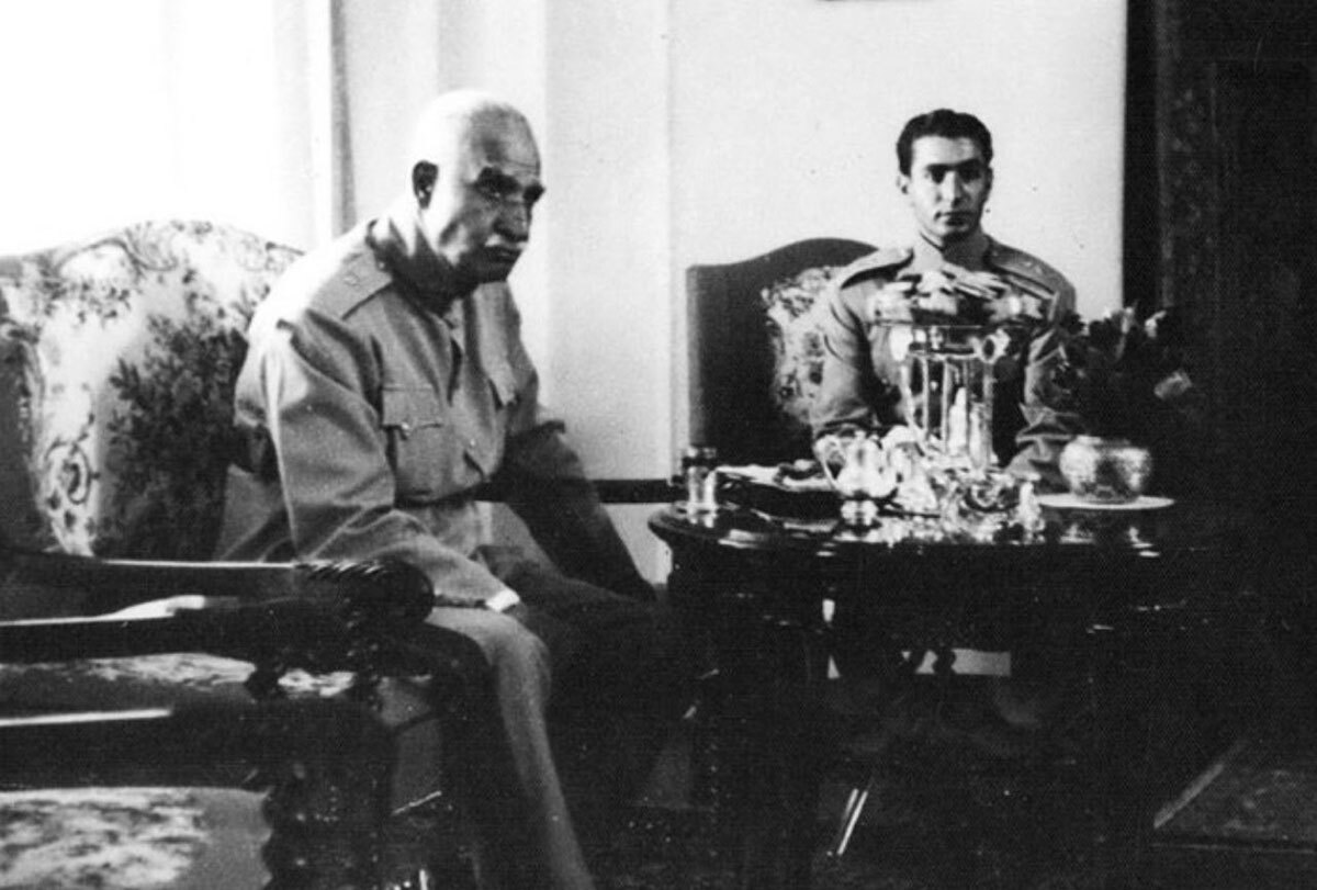 دیدار رضاخان و محمدرضا پهلوی