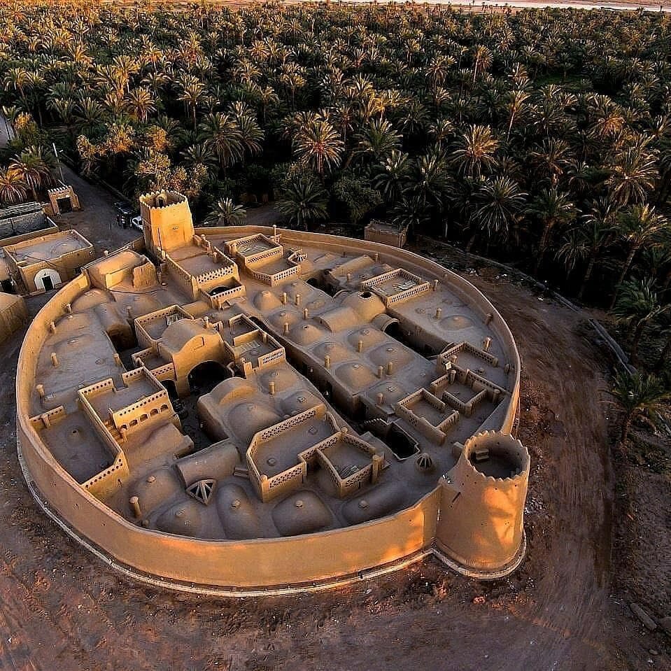 قلعه‌ی تاریخی آریز از فراز آسمان