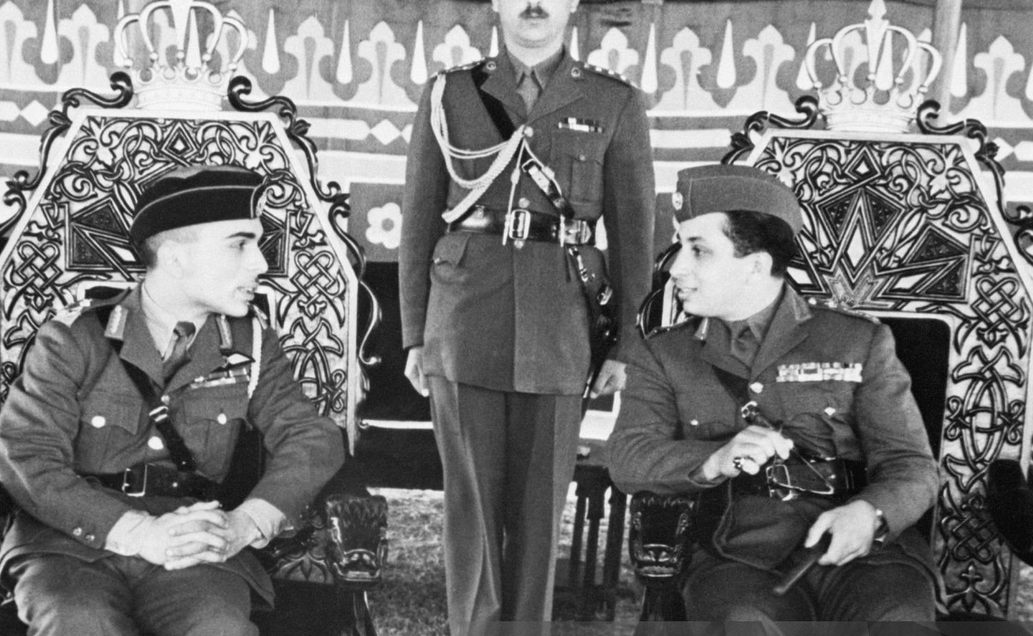 آخرین پادشاه عراق با پادشاه اردن
