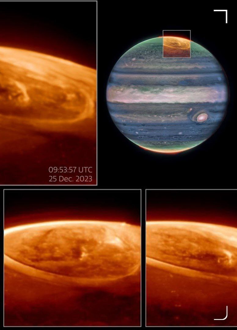 شفق قطبی در مشتری