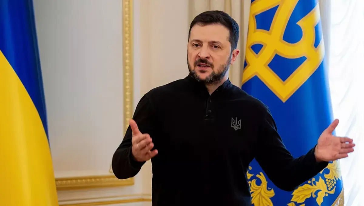 رئیس‌جمهور اوکراین با لباس مشکی