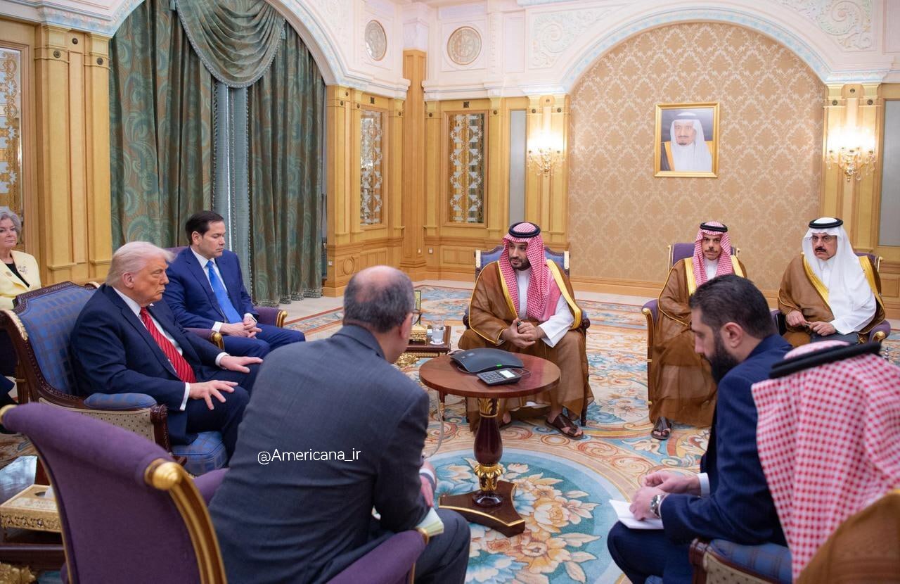 دیدار رسمی ترامپ و جولانی در ریاض