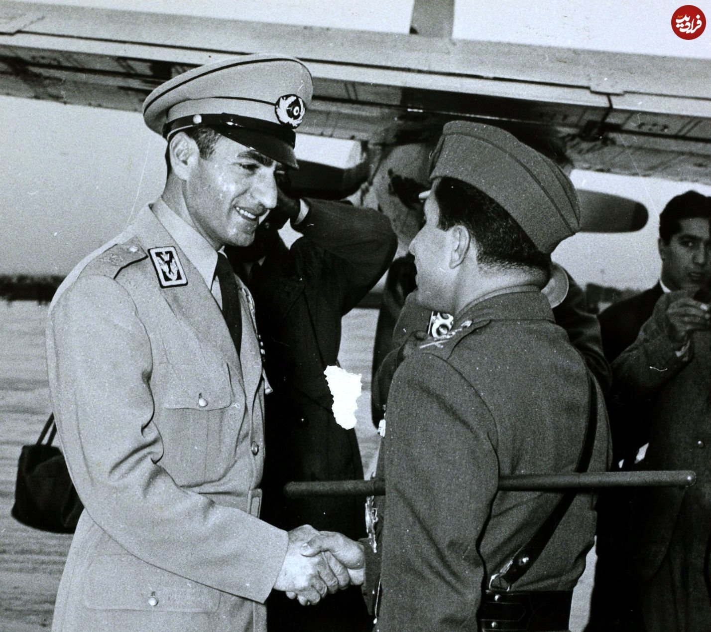 محمدرضا پهلوی با آخرین پادشاه عراق