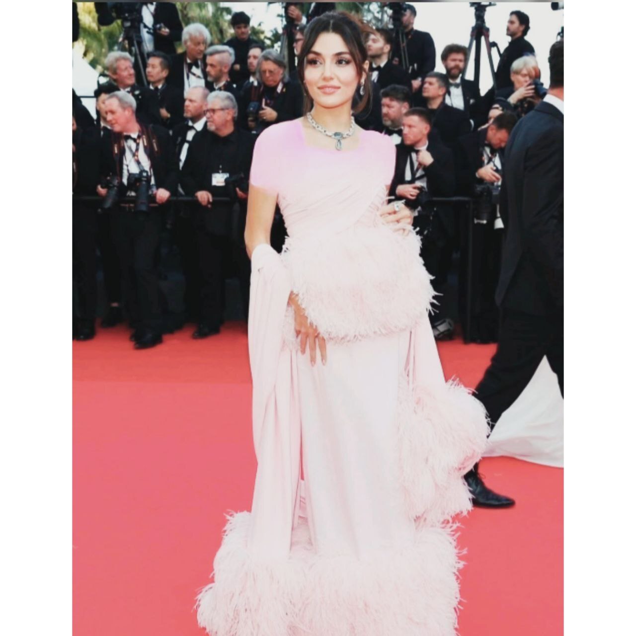 هانده ارچل روی فرش قرمز کن