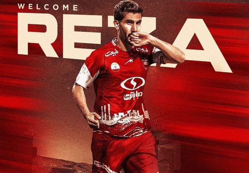 رضا شکاری با زمینه قرمز رضا شکاری با زمینه قرمز