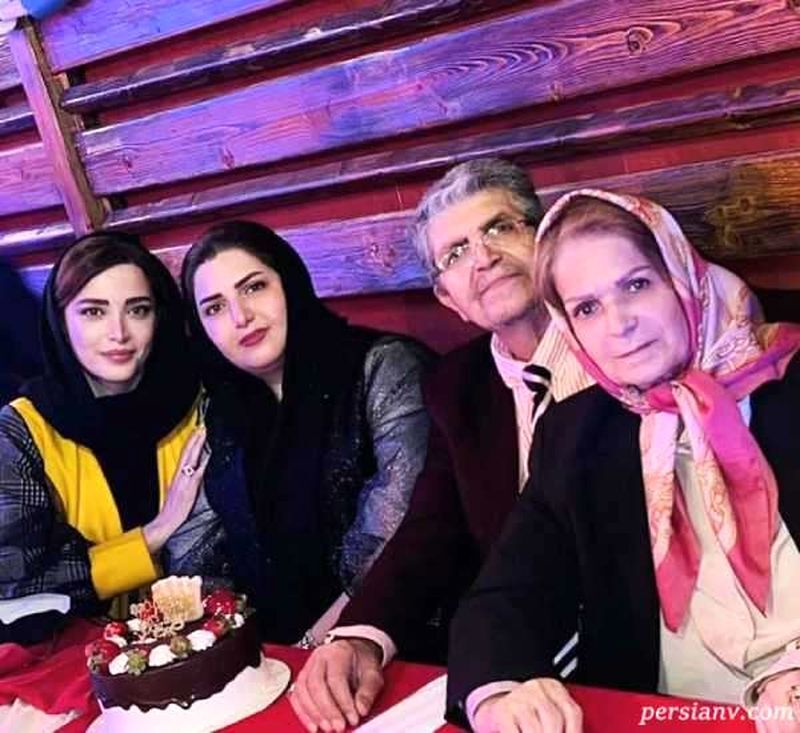 بهنوش طباطبایی در کنار پدر و مادرش