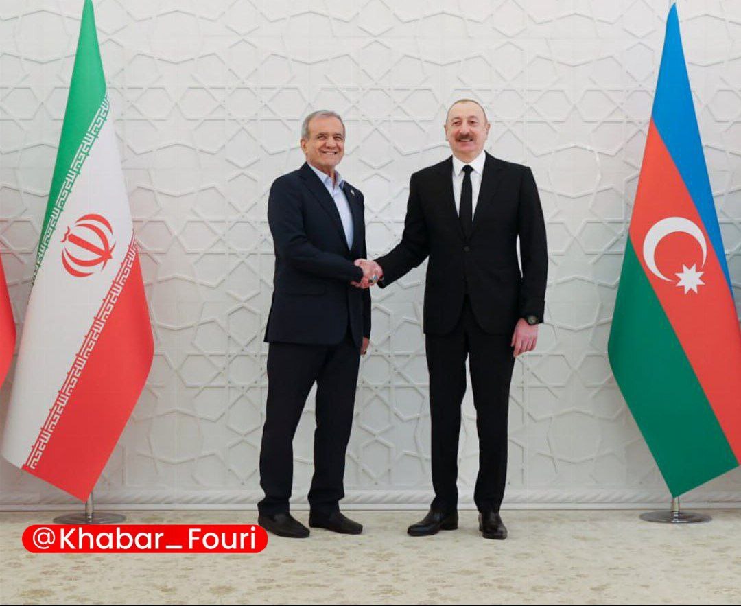 استقبال رسمی الهام علی اف از مسعود پزشکیان