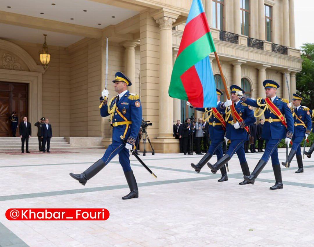 عکس/ استقبال رسمی الهام علی اف از مسعود پزشکیان