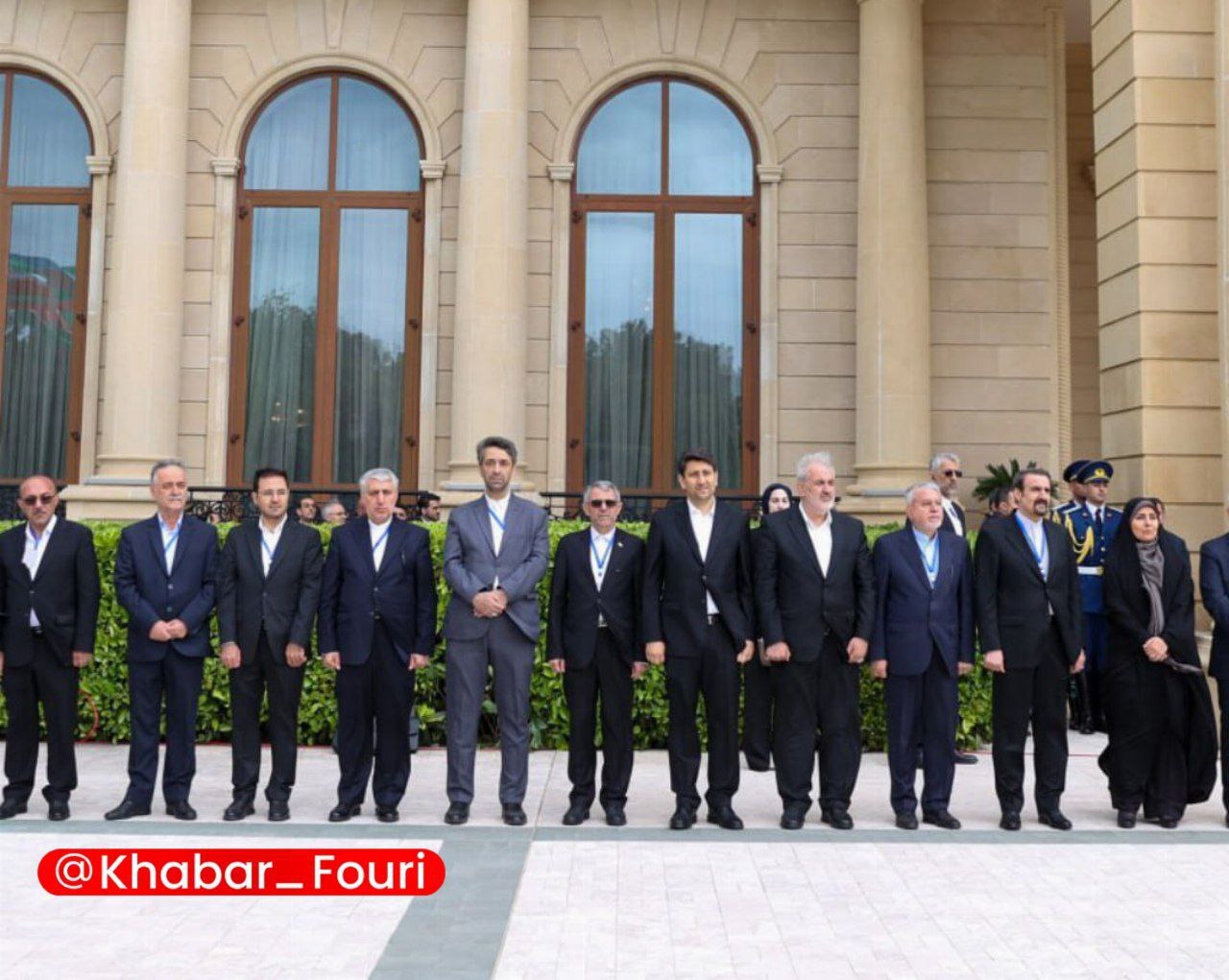 عکس/ استقبال رسمی الهام علی اف از مسعود پزشکیان