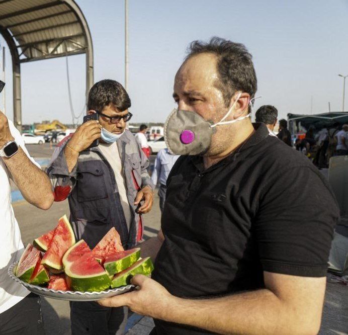 عملیات اطفای حریق بندر رجایی