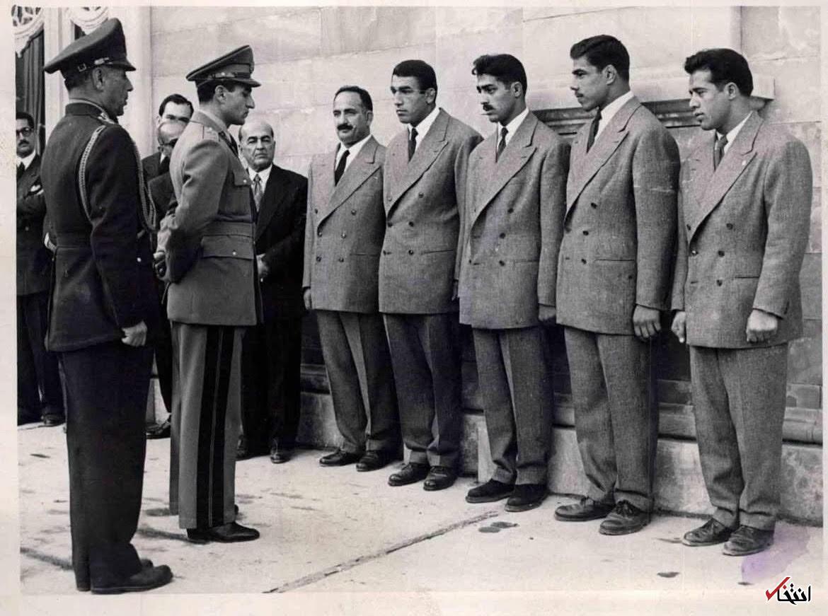 دیدار شاه با تختی و فردین