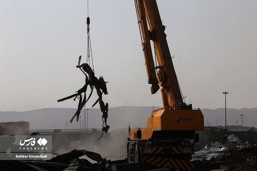 بندر رجایی بعد از انفجار