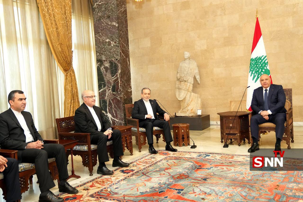 حواشی دیدار عراقچی با رئیس جمهور لبنان