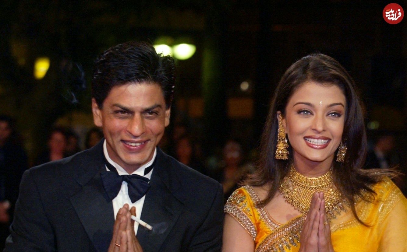 آشواریای زیبا و جذاب  در کنار شاهرخ خان جوان